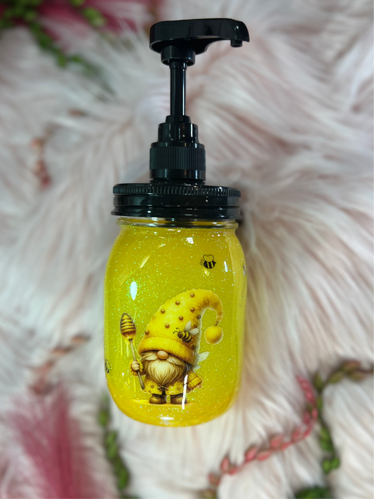 Honey Bee Coffee gnome syrup Dispenser