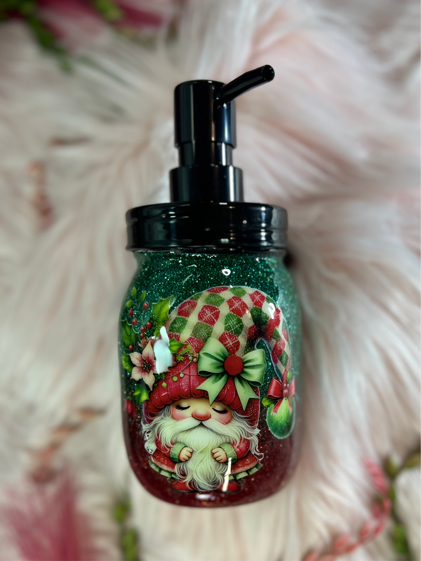 Holiday gnome Soap Dispenser