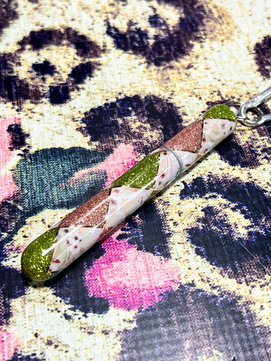 Travel Straw Custom Argyle Glitter